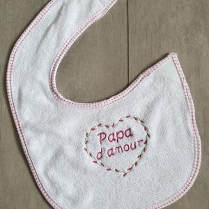 Bavoirs polyester/coton Broderie machine