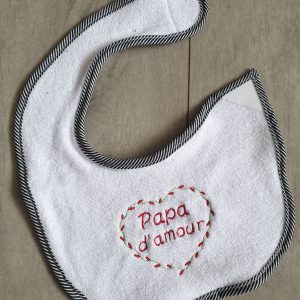 Bavoirs polyester/coton Broderie machine