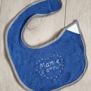 Bavoirs polyester/coton Broderie machine